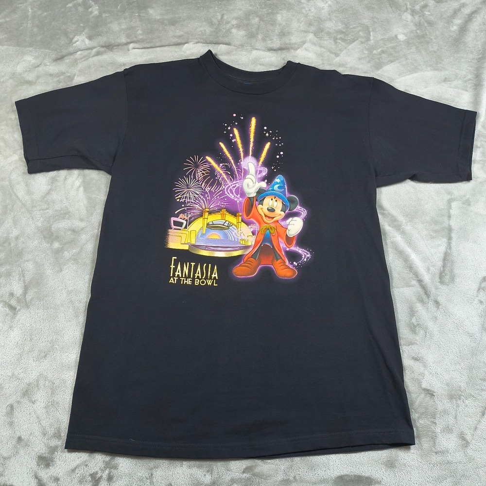 Vintage Fantasia‎ At The Hollywood Bowl Shirt Mens Large Disney Mickey Mouse